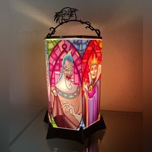 Scentsy Disney villains glass 6 sided cruella malificent hades warmer lamp